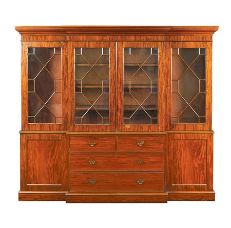 Grande libreria in mogano Inghilterra, XIX Sec. 230x250x60 cm. parte...