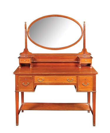 Mobile toletta in mogano Sicilia, inizio XX Sec. 160x122x60 cm. filettata in...