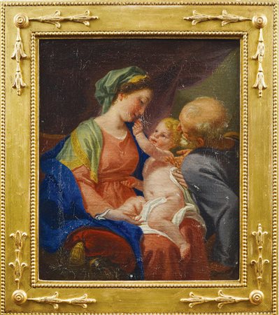 Ubaldo Gandolfi, seguace di fine XVIII - inizio XIX secolo 35x29 cm. "Sacra...