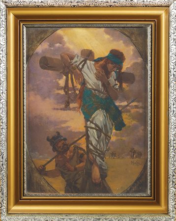 Alphonse Mucha Ivancice 1860 -1939 45,5x33,5 cm. "Bozzetto per una allegoria...