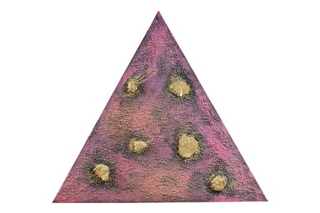 Ottavio Fabbri Milano, 1946 95x110 cm. "Piramide", tecnica mista su tela...