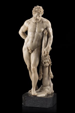 Scultore del sec. XVI/XVII (Firenze ?) Ercole in riposo, variante del tipo...