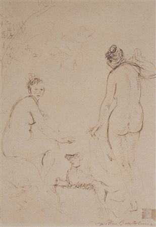 UGO VITTORE BARTOLINI (1906-1975)Senza Titolo, 1955 China su cartacm...