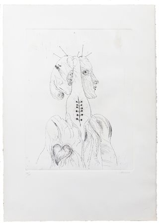 ARMODIO (1938)Senza Titolo IncisioneLastra cm 32x24,5 Foglio cm 49x34,5Firma...