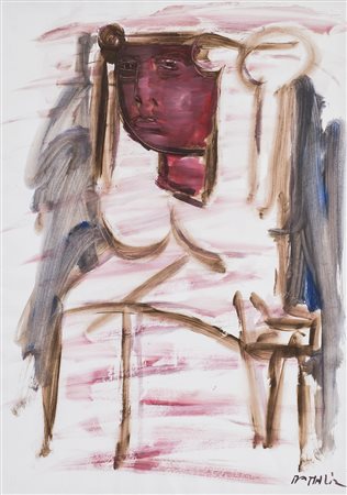 XANTE BATTAGLIA (1943)Senza Titolo Tecnica mista su cartoncino Fabrianocm...