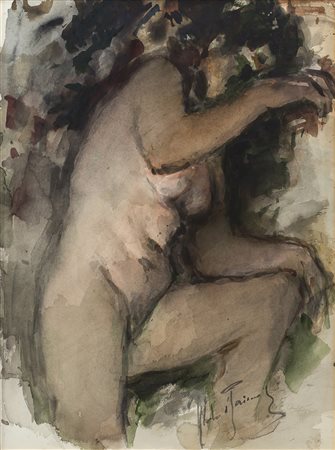 ALDO RAIMONDI (1902-1998)Senza Titolo Acquerello su cartacm 78x58Firma al fronte