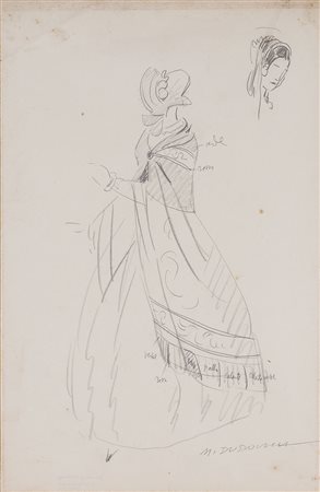 MARCELLO DUDOVICH (1878-1962) Senza Titolo Matita su carta cm 47x33 Firma al...