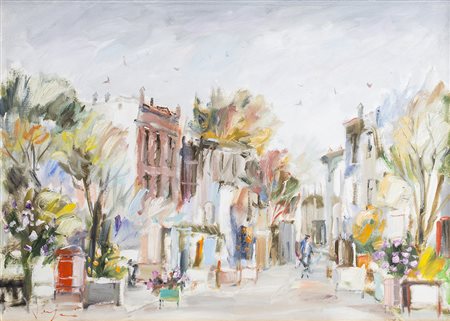 MARIO VERGANI (1938) Senza Titolo Olio su tela cm 60x80 Firma al fronte...