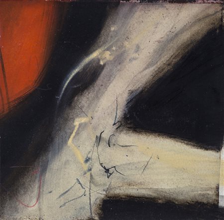 GIOVANNI SESIA (1955) Senza Titolo Olio su tavola cm 23x23 Firma al retro