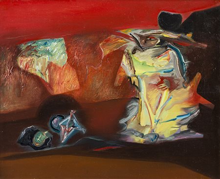 TOGO (1937) Periodo Americano Olio su tela cm 45x55 Firma e titolo al retro...