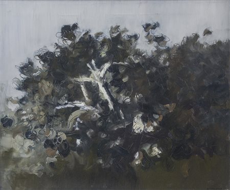 GIANCARLO CAZZANIGA (1930-2013) Portonovo, 1970 Olio su tela cm 50x60 Firma...