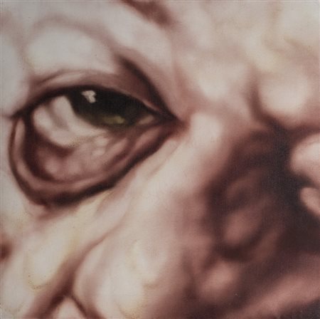 ALESSANDRO BELLUCCO (1970) Faccia di carne, 2002 Olio su tela cm 60x60 Firma,...