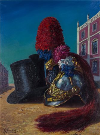 GIOVAN FRANCESCO GONZAGA (1921-2007) Composizione - Servizio di Stato, 1974...