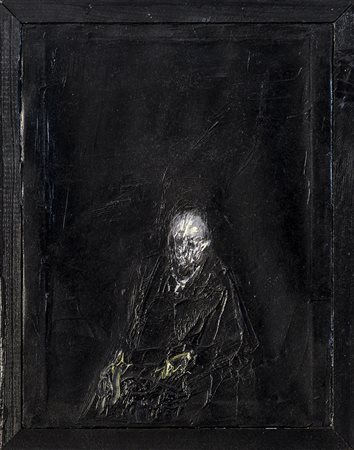 ANGELO BORDIGA (1963) Senza Titolo, 2013 Olio su tela con cornice originale...