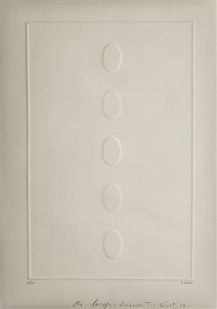 TURI SIMETI (1929) Senza Titolo Stampa a rilievo cm 70x50 Firma e numerazione...