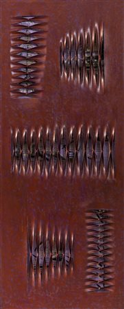 CALOGERO SALEMI (1966) Squarci di viola, 2016 Tecnica mista su tela...