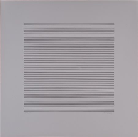 FRAN&Ccedil;OIS MORELLET (1926-2016) Senza Titolo Serigrafia cm 70x70 Firma e...