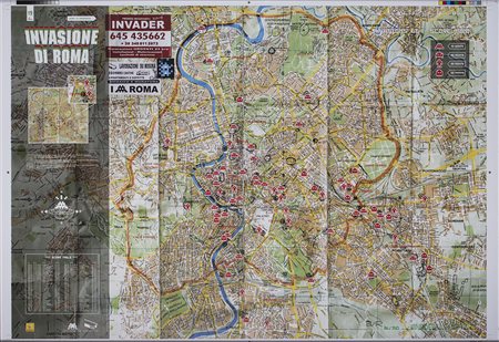 SPACE INVADER (1969) Invasione di Roma, 2010 Litografia offset a colori su...