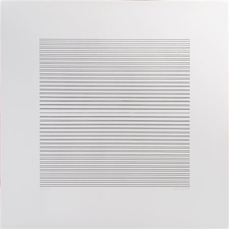 FRAN&Ccedil;OIS MORELLET (1926-2016) Senza Titolo Serigrafia cm 70x70 Firma e...