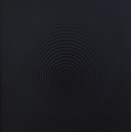 MARINA APOLLONIO (1940) Dinamica circolare, 1972 Serigrafia cm 48x48 Firma,...