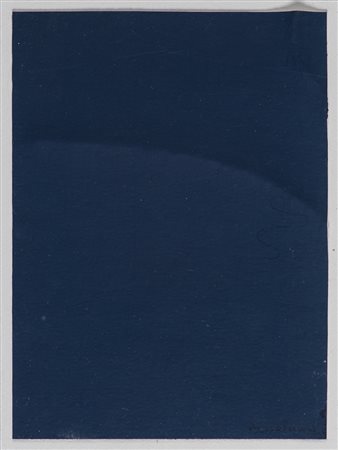 AGOSTINO BONALUMI (1935-2013) Spartito minimo blu, 1998 Acrilici su carta...