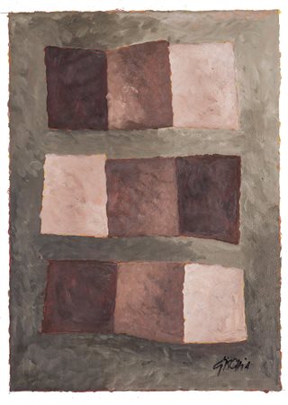 L&Eacute;ON GISCHIA (1903-1991) Senza Titolo Tecnica mista su carta cm 46x32...