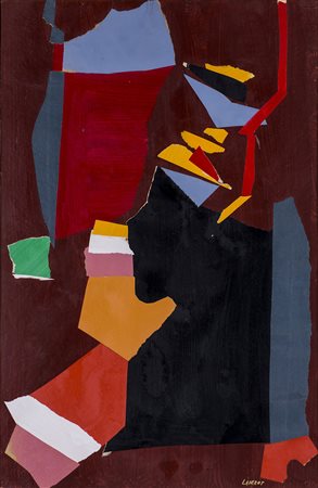 ANDR&Eacute; LANSKOY (1902-1976) Senza Titolo Tecnica mista e collage su...