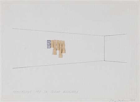 LUCIANO BARTOLINI (1948-1994) Annotazione per un sogno invisibile, 1977...