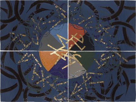 LUCIANO BARTOLINI (1948-1994) La ruota del suono, 1983-1984 Smalto, olio,...