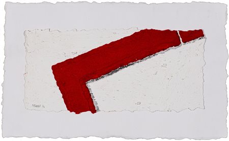 PINO PINELLI (1938) Senza Titolo, 1997 Pittura su cartoncino riportato su...