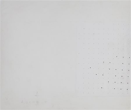 MARCO GASTINI (1938) Senza Titolo, 1976 Tecnica mista su cartoncino cm...