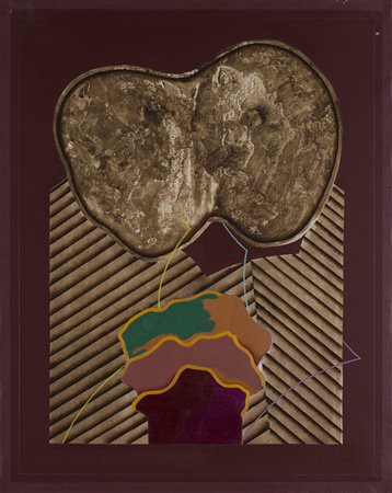 GOTTARDO ORTELLI (1938-2003) Una presenza ingombrante, 1969 Tecnica mista su...