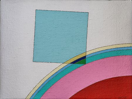 EUGENIO CARMI (1920-2016) Piccolo Dialogo, 2007 Acrilici su tela di juta cm...