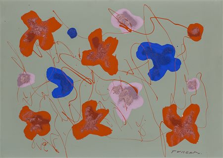 GIULIO TURCATO (1912-1995) Forme spezzate, 1970 circa Acrilici e tecnica...