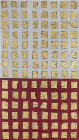 REMO BIANCO (1922-1988) Tableaux Dor&eacute;, 1969-70 Foglia d'oro e tecnica...
