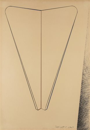 MICHELE ZAZA (1948) "Celeste progetto" N.5, 1995 Tecnica mista su...