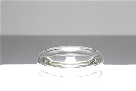 BARBINI ALFREDO (1912 - 2007) Posacenere in cristallo trasparente, Murano...