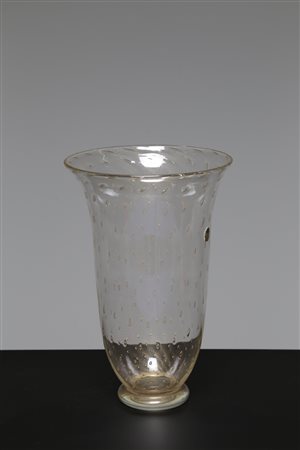 I DOGI Vaso in vetro a bolle e foglia oro, . -. Cm 20,00 x 31,00. Etichetta...