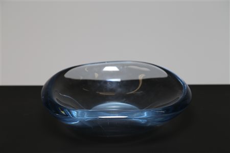 STROMBERGSHYTTAN Grande ciotola in vetro massello, Svezia anni 60. -. Cm...