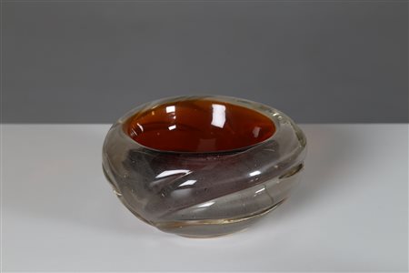 VETRERIE SEGUSO Vaso in vetro sommerso, Murano anni 70. . Cm 9,00 x 19,00.