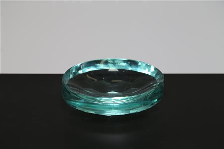 FONTANA ARTE Posacenere in vetro molato ad alveare, anni 50. -. Cm 13,00 x...