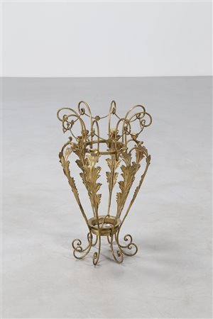 COLLI PIER LUIGI (1895 - 1968) Portaombrelli in ferro battuto verniciato con...