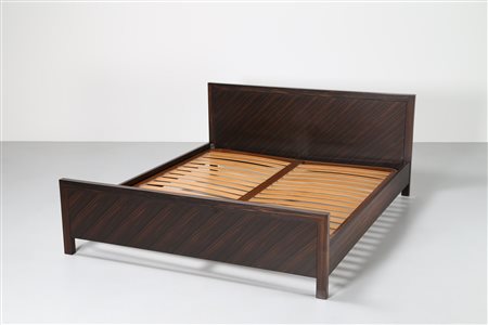 MAGISTRETTI VICO (1920 - 2006) Letto, produzione Poggi Pavia, anni 60. Legno...
