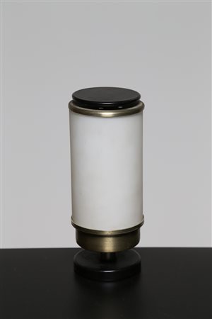 TORLASCO OSCAR Lampada da tavolo in metallo laccato ottone e vetro opalino,...