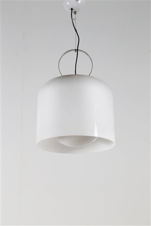 GUZZINI Lampada a sospensione in metallo cromato e perpex, per Harveiluce,...