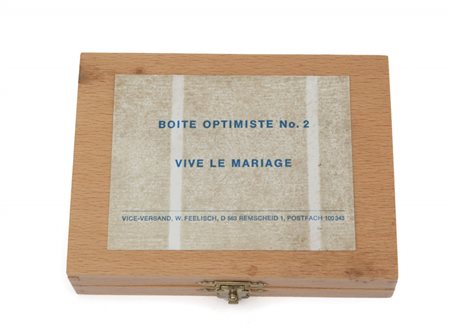 FILLIOU ROBERT (1926-1987) Boite Optimiste N.2Vive le Mariage, A Troisscatola...