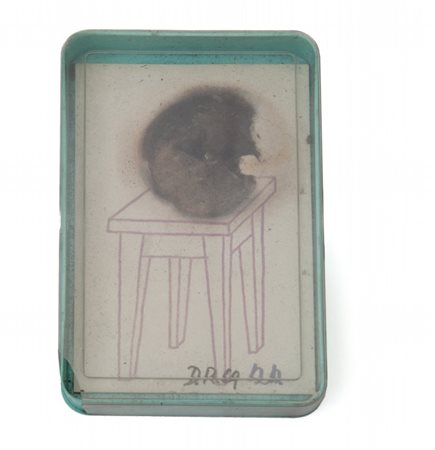 ROTH DIETER (1930-1998) Scatola 1969fetta di banana (svanita) su carta cm...