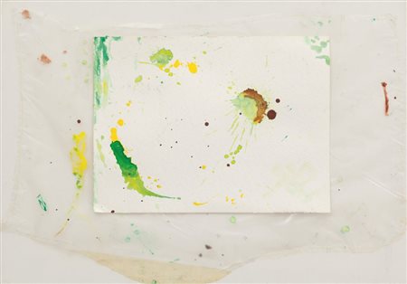 PHILIP CORNER (1933-) Senza titolo, Orgasmotecnica mista su tela cm...