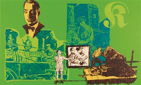 HIGGINS DICK (1938-1998) Adieu,mon Général (Buster Keaton enters into...