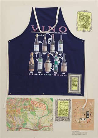 BEN PATTERSON (1934-2016) Wiesbaden 2000tecnica mista e collage su tela cm...